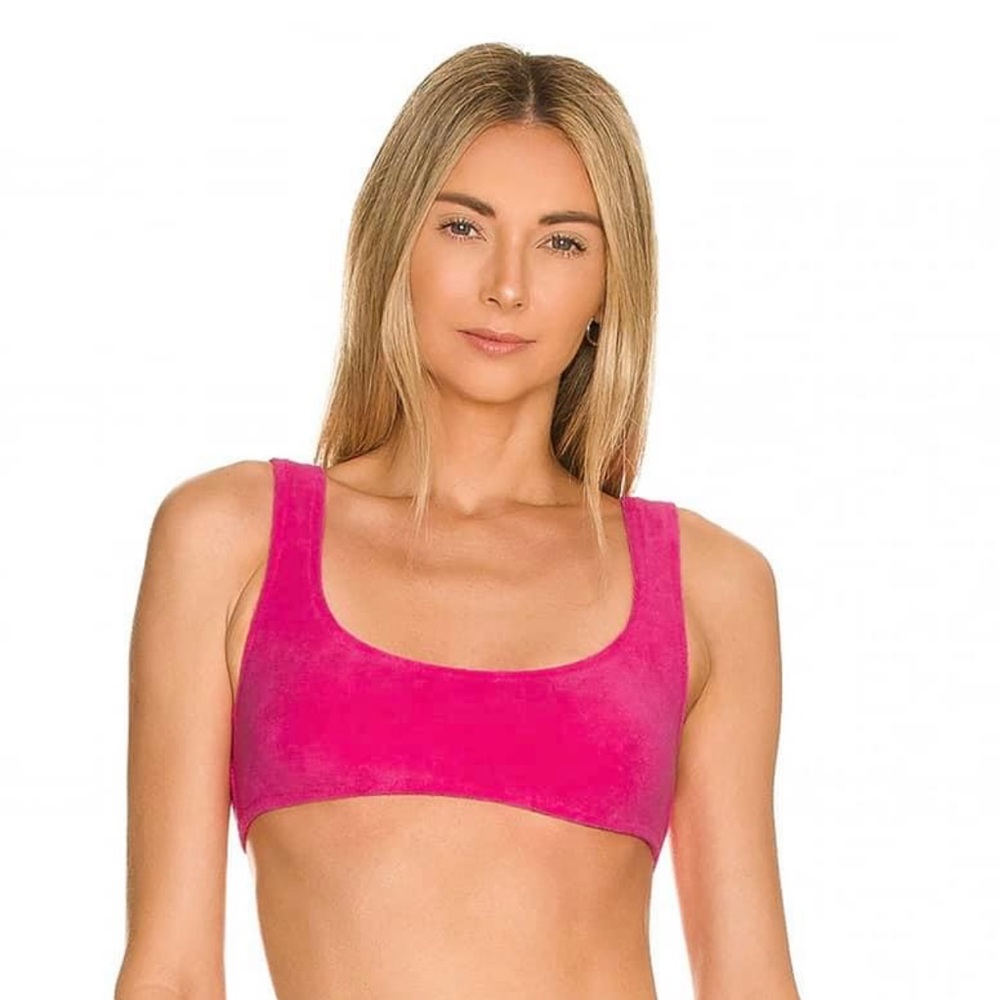 Solid and Striped Elle Bikini Top Strawberry NWT